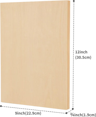 MEEDEN 5 Leinwand zum bemalen aus natürlichem Birkenholz Leinwand Set 22 x 30cm, 1,9cm Tiefe leinwän