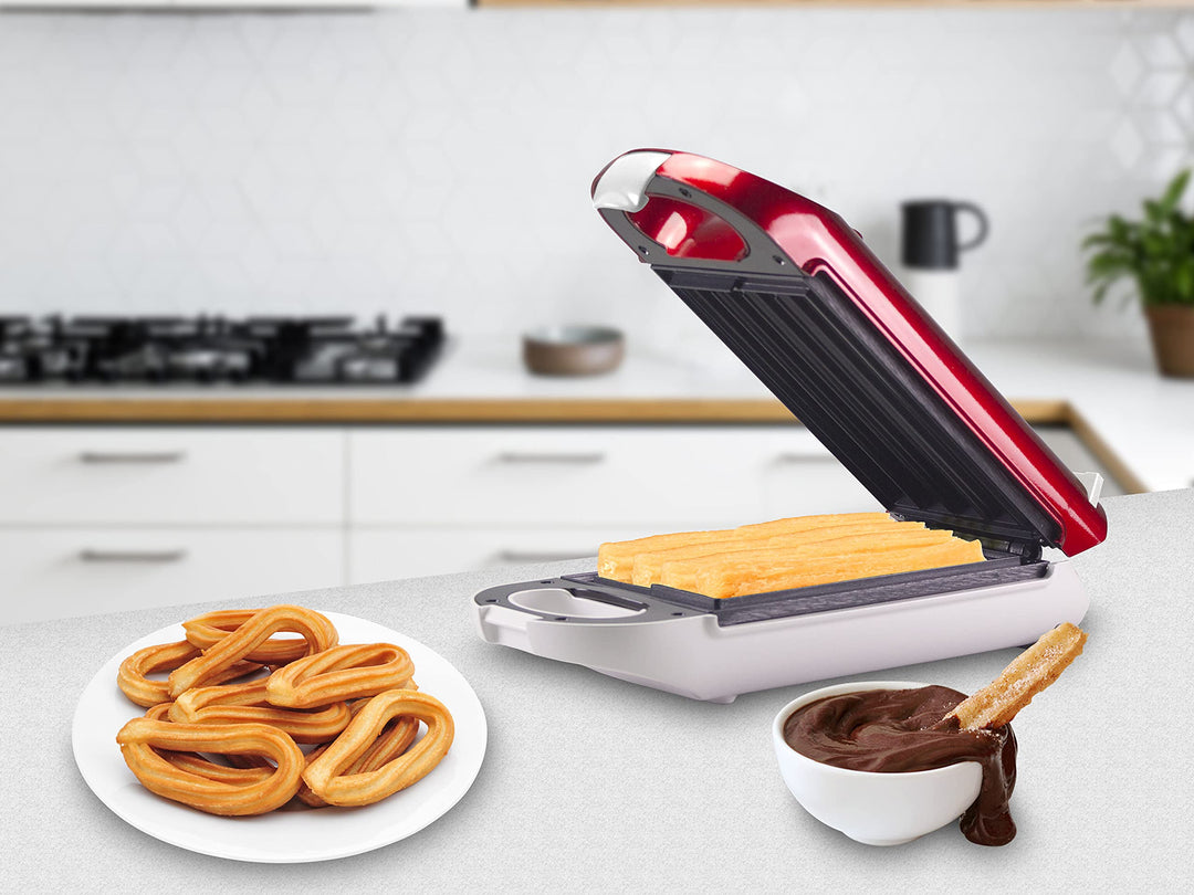Beper BT.600Y, 4 knusprige 5 Minuten, 180° Drehbar, automatische Temperaturkontrolle Churros Maschin