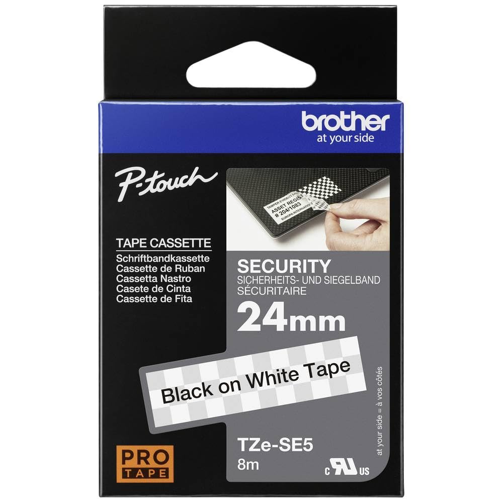 Brother Original Brother TZe-SE5 Sicherheits- und Siegelband – 24 mm breit, 8 m lang