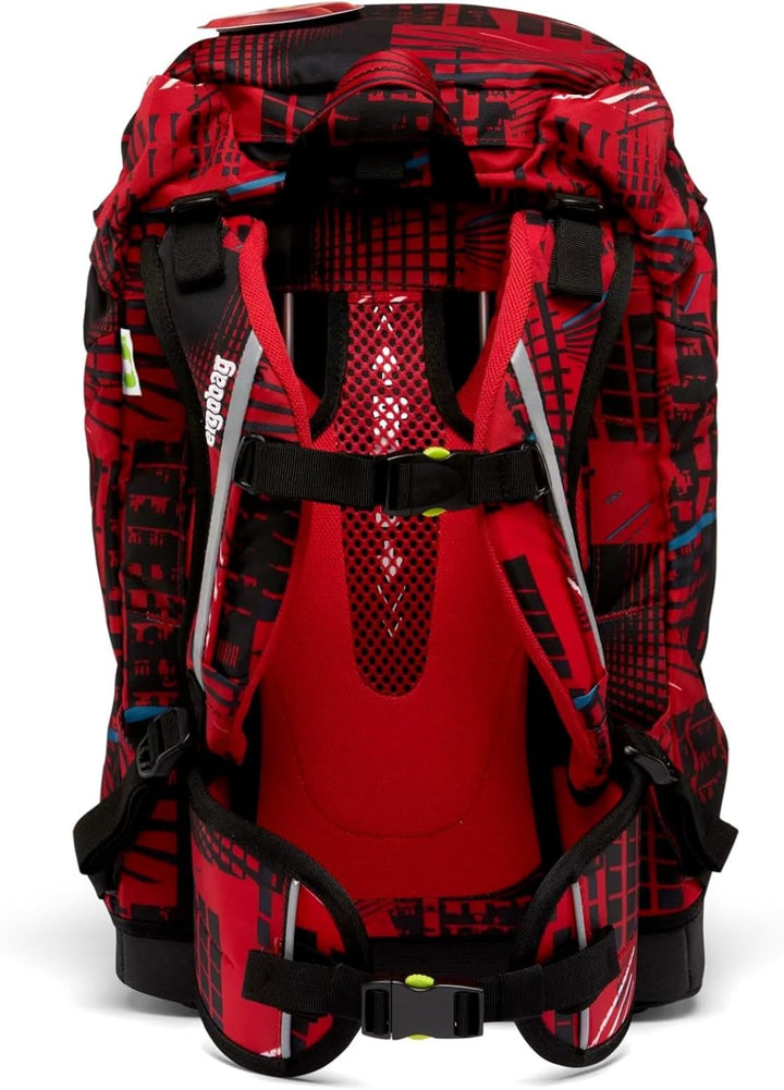 ergobag Prime FireBear Rucksack für Jugendliche, Unisex, Mehrfarbig (Mehrfarbig), Einheitsgrösse