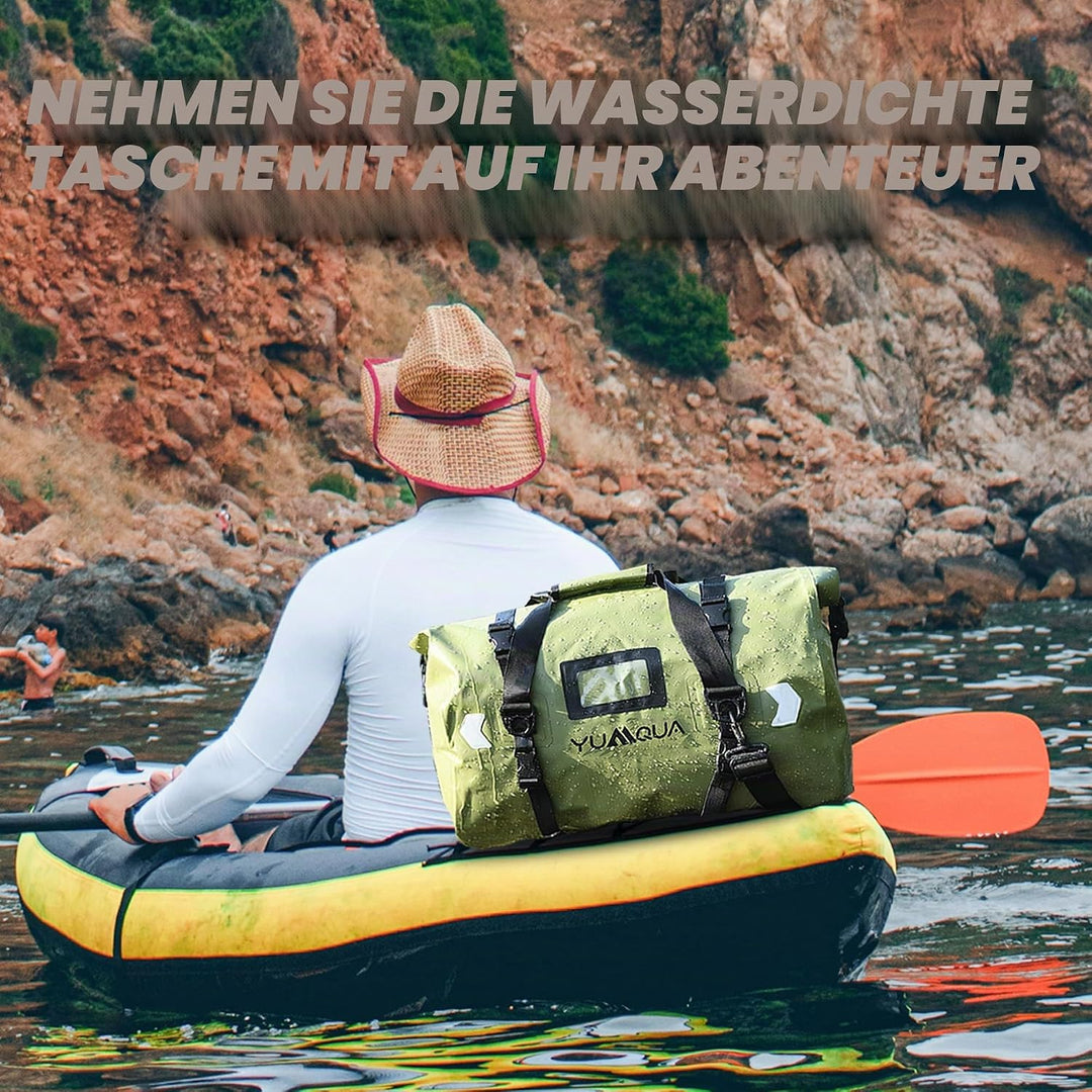 YUMQUA wasserdichte Duffle Bag, grosse Wasserfeste Reisetasche Sporttasche Duffel Dry Bag Waterproof
