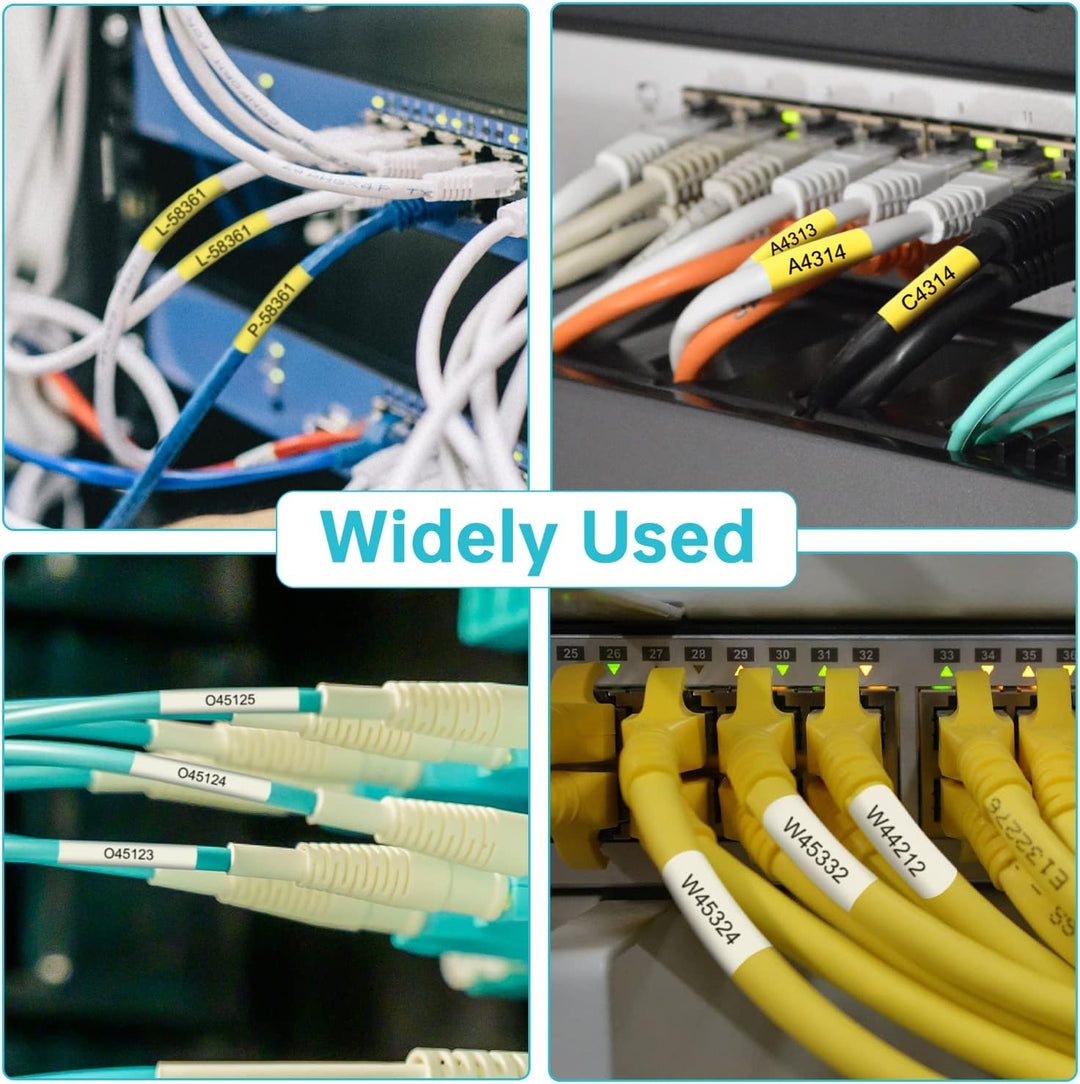 UniPlus 3x Schrumpfetikett Kompatibel für Brother Ptouch HSe-241 HSe241 HS241 Schrumpfschläuche Schw