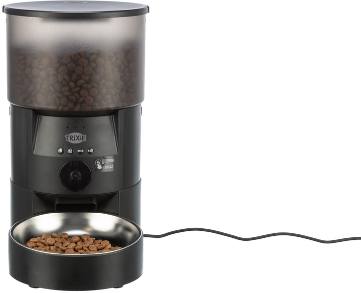 TRIXIE Futterautomat TX-C Smart 3.0L für Hunde & Katzen – programmier- und steuerbarer Futterspender