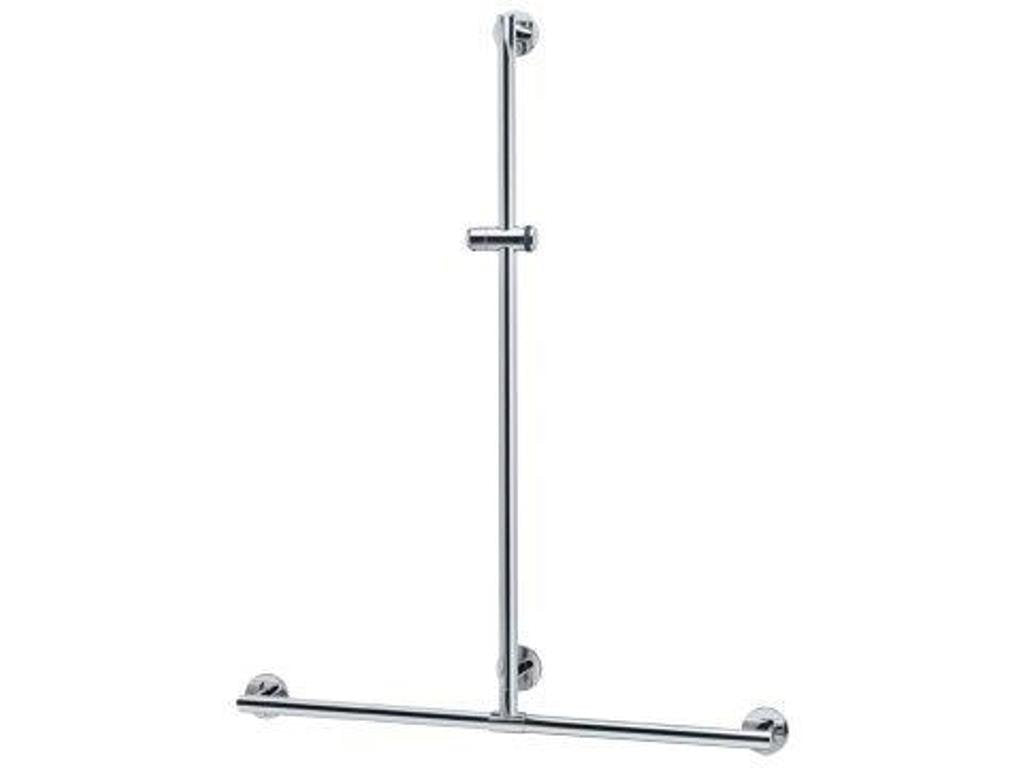 Keuco 34914010911 Duschhandlauf Plan Care mit Brausestange, verchromt, 982/1263 mm, 982/1263 mm
