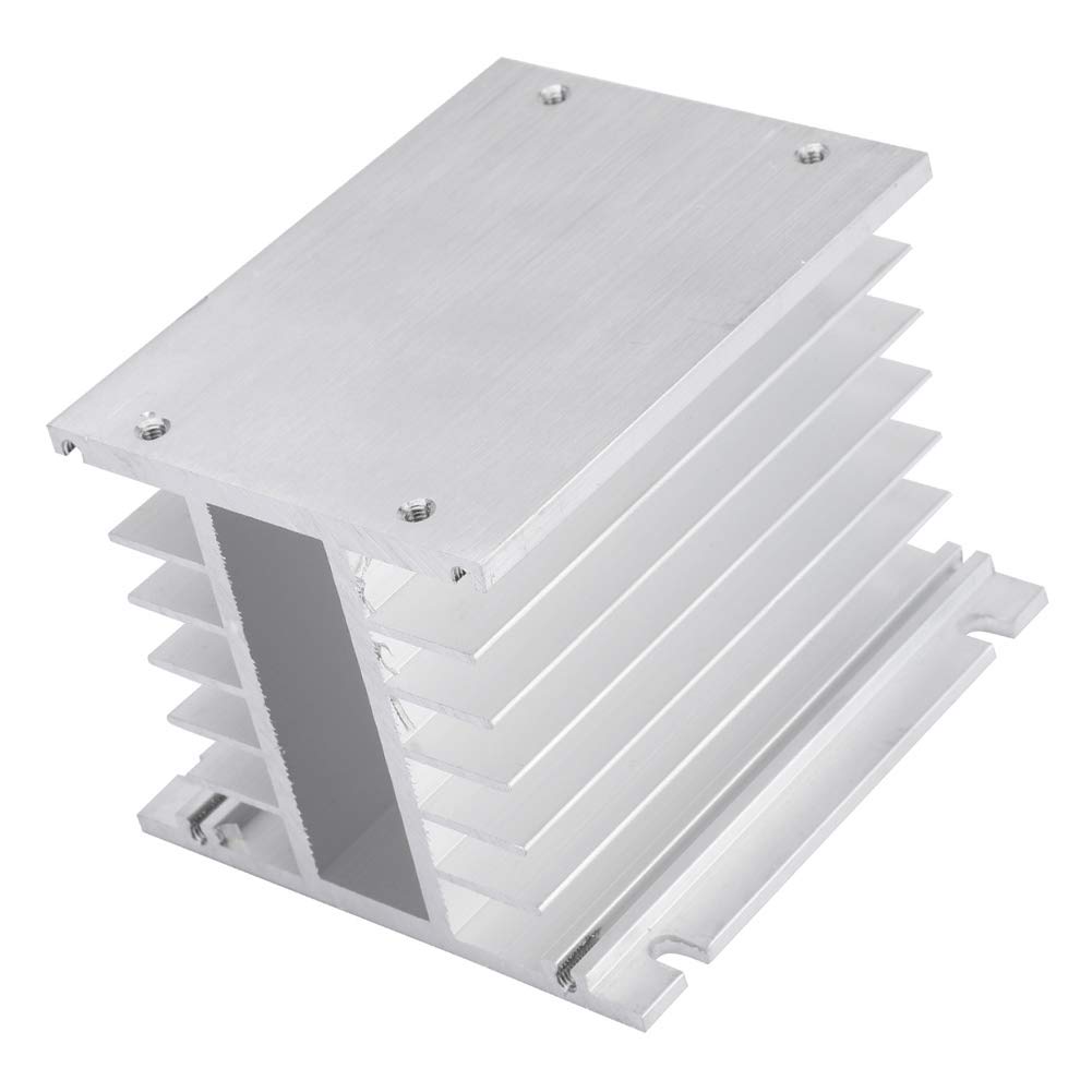 SSR Kühlkörper, Drei Phasen Aluminiumlegierung Aluminium Heatsink für Einphasiges Solid State Relais