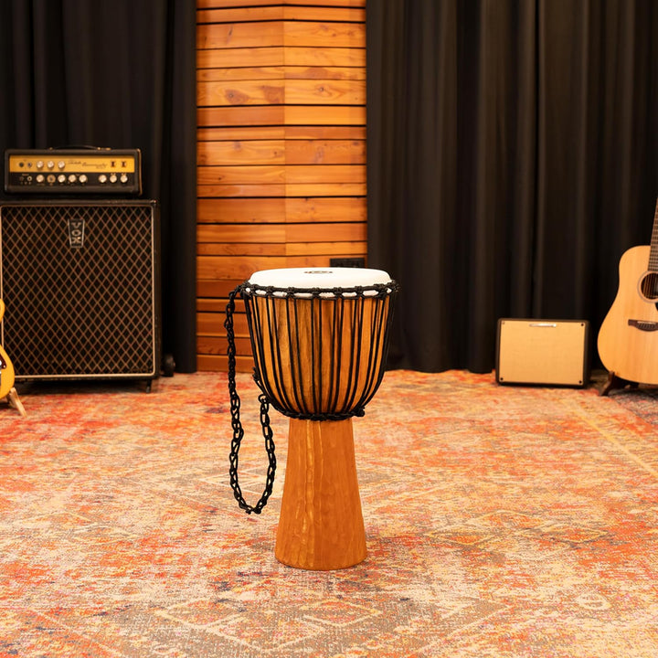 Meinl Percussion HDJ4-L Wood Djembe, Headliner/Nile Series, Rope Tuned, 30,48 cm (12 Zoll) Durchmess