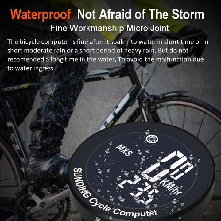 Kavolet Fahrradcomputer Kabellos, Fahrradtacho 16 Funktionen wasserdichte mit Hintergrundbeleuchtete