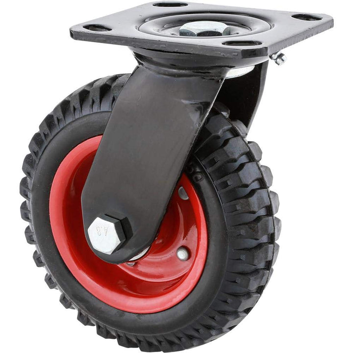 steelex d2578 fixiert Heavy Duty Industrie Rad, 6–1/4-Zoll, schwarz, D2580 6-1/4" Drehgelenk Rad, 6-