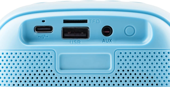 GOGEN Party Kinder Bluetooth‑Lautsprecher mit Mikrofon I Licht‑ & Stimmeffekte I 3.2W I Akku 5Std.I