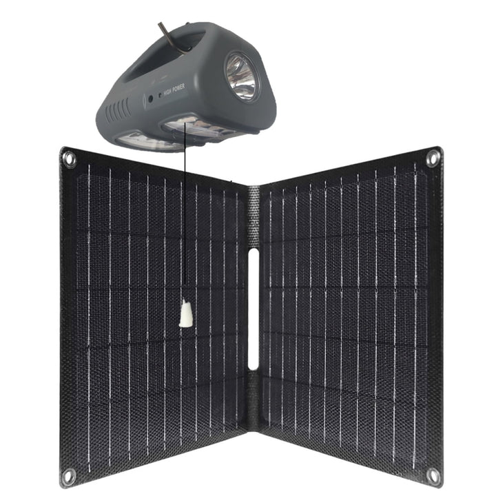 VILLAGEBOOM HIGH POWER PLUS SOLAR LAMPE, Sehr helle Solar Leuchte mit 5W Solar Panel, 7. Upgrade in