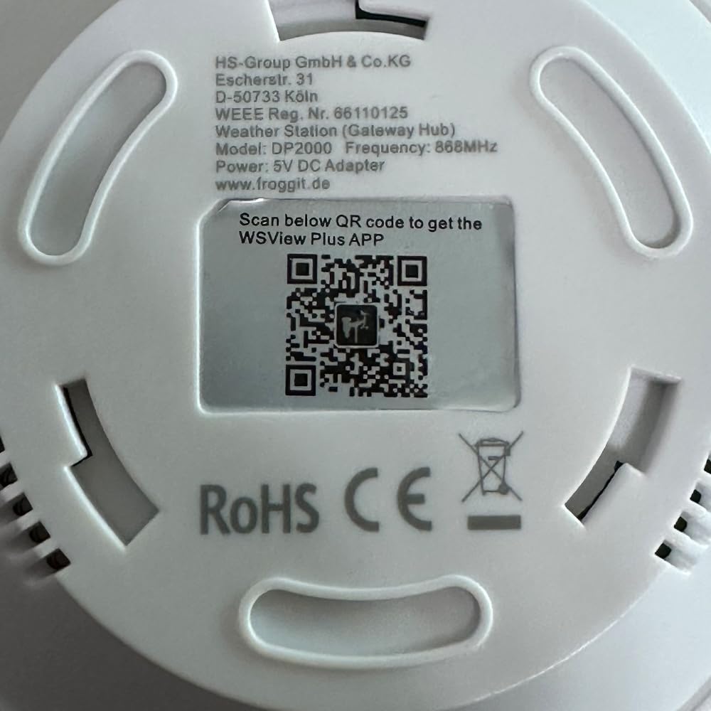 froggit DP2000 7-In-1 Ultra WiFi/Lan Gateway Wetterstation DP2000 Wetterstation, DP2000 Wetterstatio