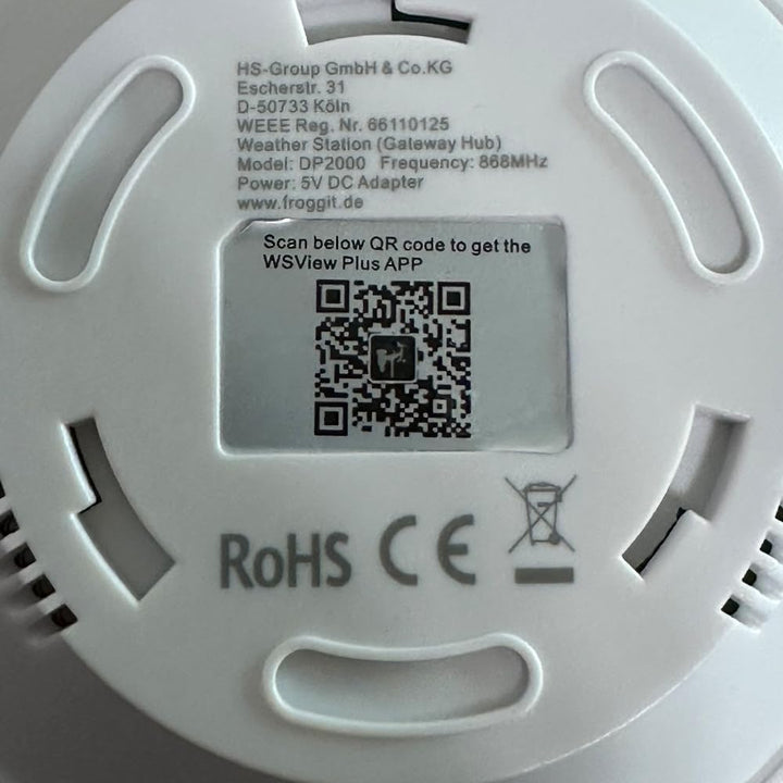 froggit DP2000 7-In-1 Ultra WiFi/Lan Gateway Wetterstation DP2000 Wetterstation, DP2000 Wetterstatio