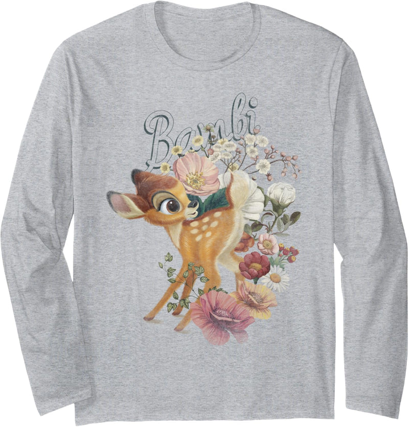 Disney Bambi Floral Portrait Langarmshirt