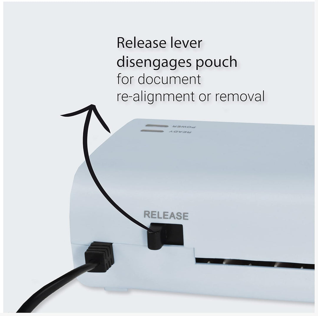 DESQ® Laminiergerät A4 New Generation - Für 75 bis 125 Mikron, 2 min. Vorheizzeit, Für Zuhause und H
