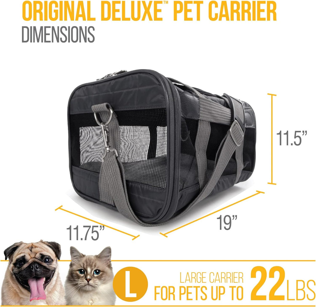 Sherpa Travel Transportbox für Haustiere, von Fluggesellschaften zugelassen, Large, anthrazit Large