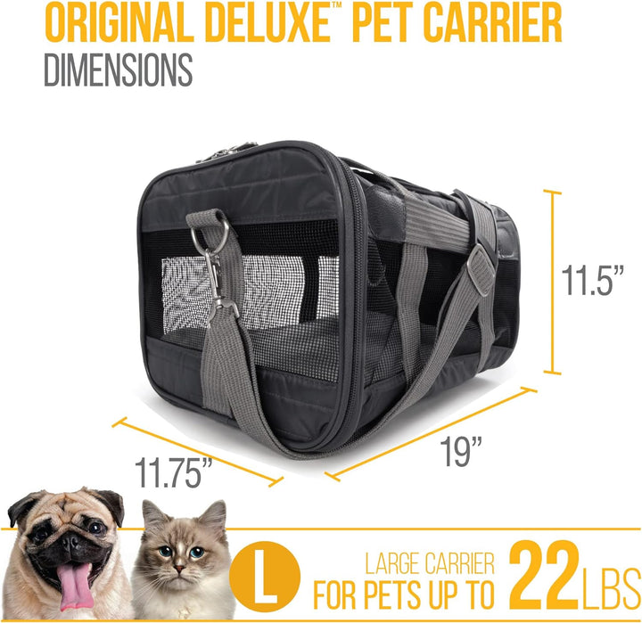 Sherpa Travel Transportbox für Haustiere, von Fluggesellschaften zugelassen, Large, anthrazit Large