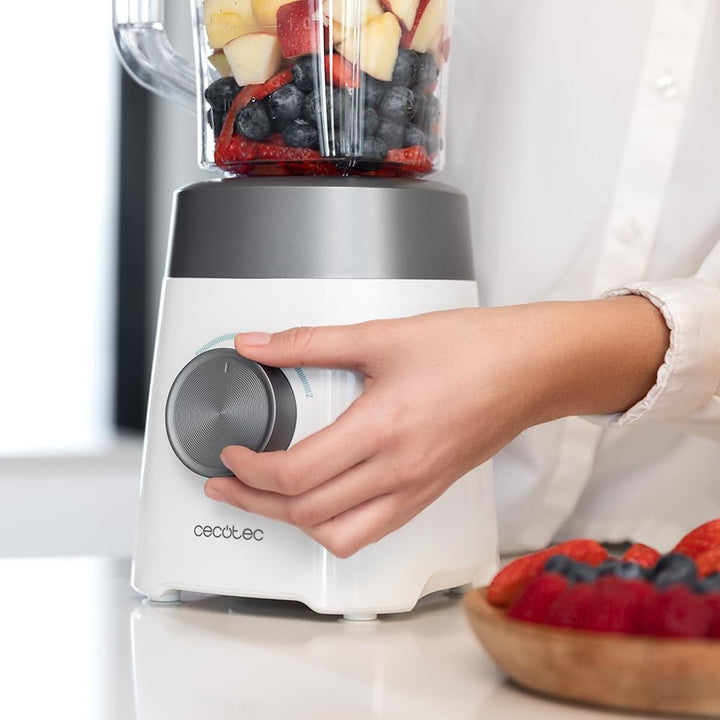 Cecotec Standmixer Power Black Titanium 1300Max W. 1300 W, 2 Geschwindigkeiten, Messer 4 Klingen mit