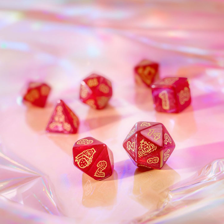 Q-Workshop Capybara Würfelset: Chillo, RPG-Würfel, Capybara-Motiv, für Kinder
