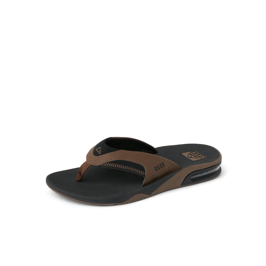 Reef Herren Fanning Flipflop 46 EU Black And Tan, 46 EU Black And Tan
