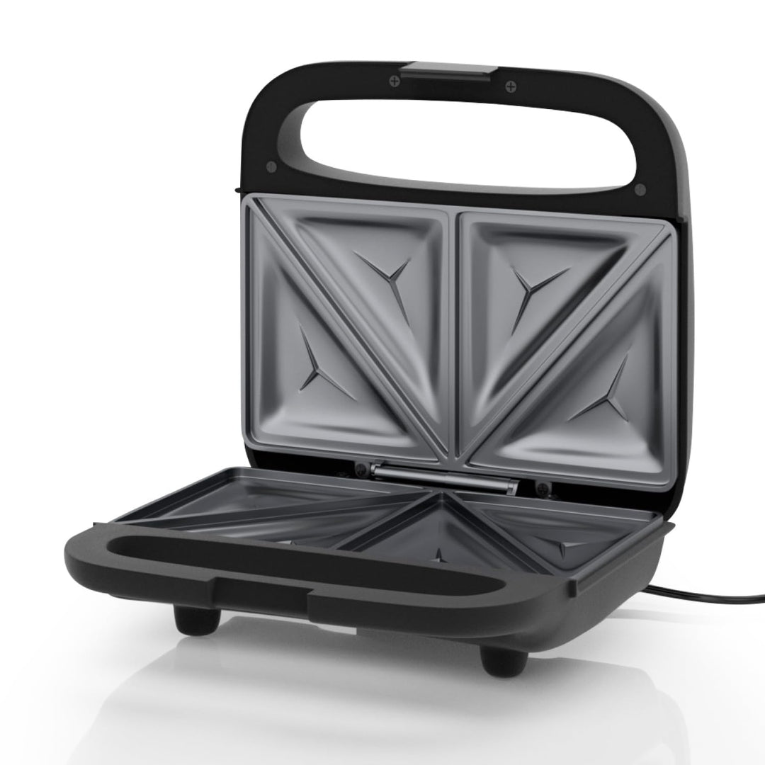 Sandwichmaker 750W für 2 Toasts Antihaftplatten Gleichmässige Erwärmung Cool Touch Griff Kompaktes D