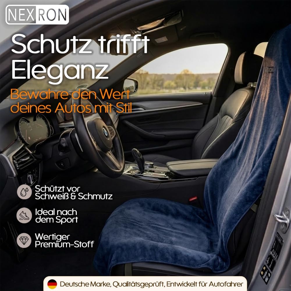 NEXRON® Autositzschoner – besonders bequemer Autositzbezug mit atmungsaktivem Premium Stoff – schütz