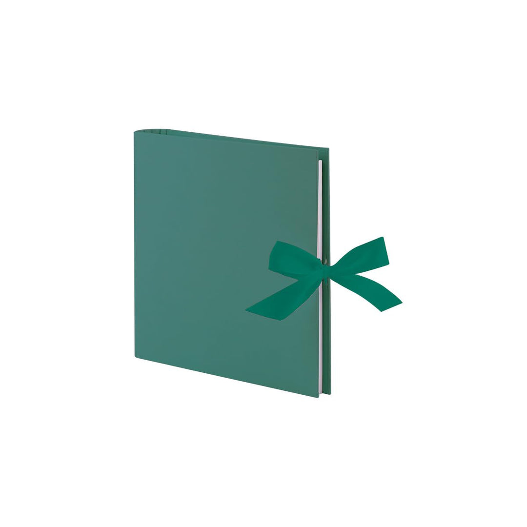 Rössler Fotoalbum Ringbuch mit Schleife | Geschenk Hochzeit | Weisse Seiten | 290x290mm | 1 Stück |