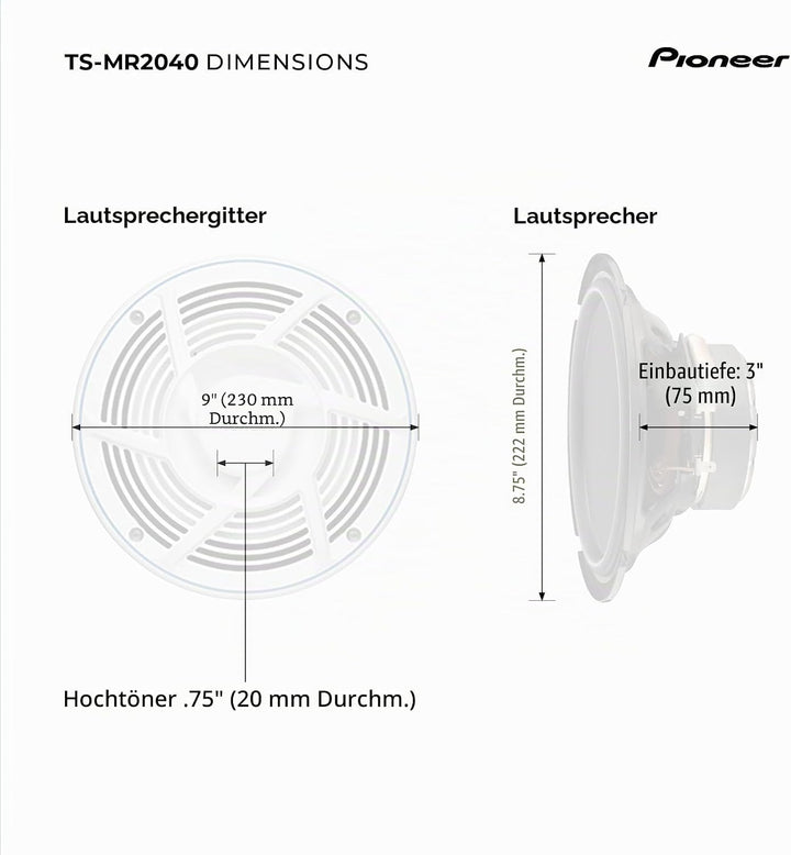 Pioneer TS-MR2040 Marine
