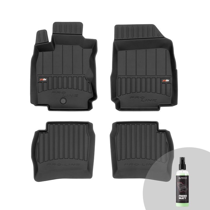 FROGUM ProLine 3D Gummimatten Exklusiven Auto Fussmatten Autofussmatten für Nissan Note I 2006-2012