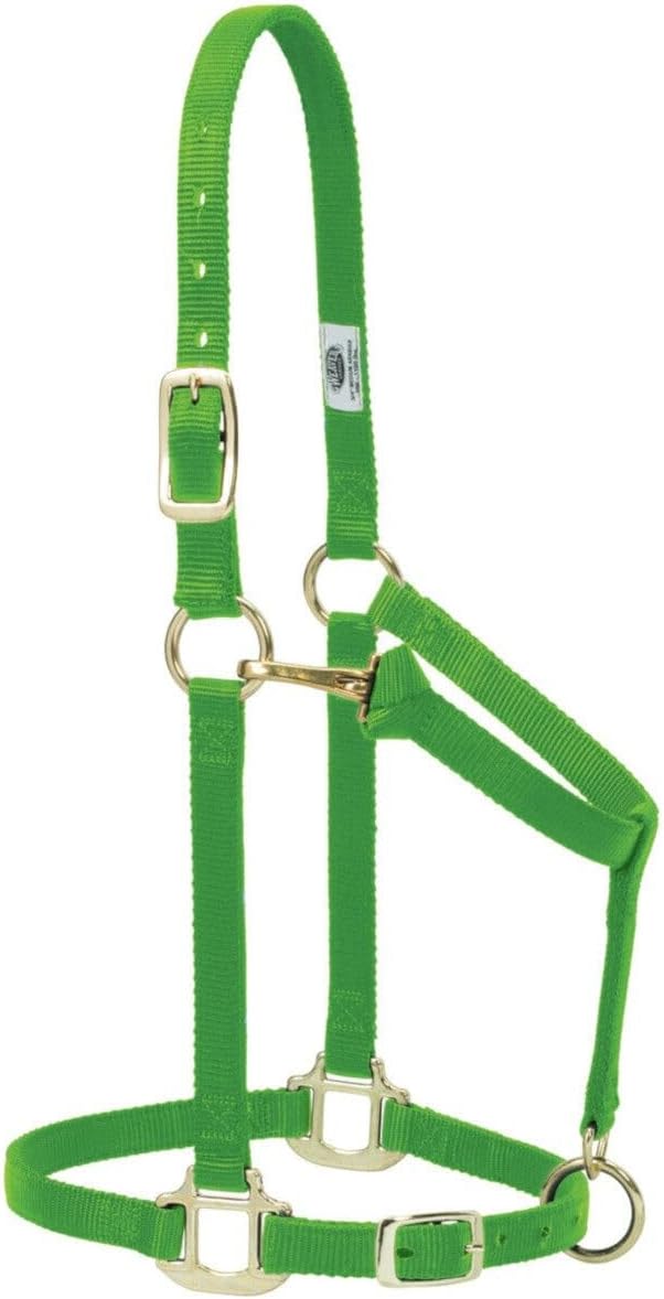 Weaver Leather Original verstellbares Nylonhalfter für Pferde Yearling rot, Yearling rot