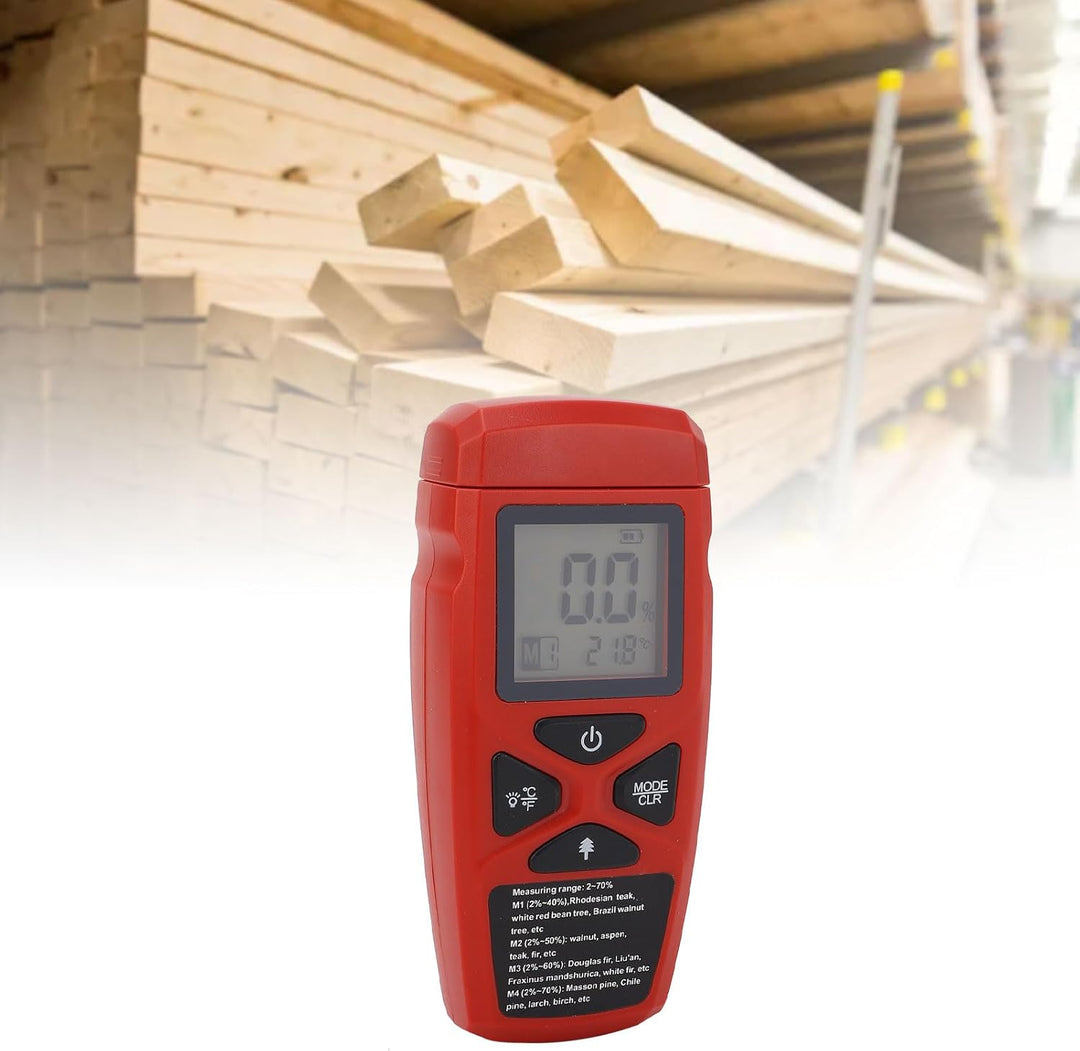 Holzfeuchtemessgeräte,Digitaler Holzfeuchtigkeitsdetektor Vom Stifttyp mit Hintergrundbeleuchtetem D