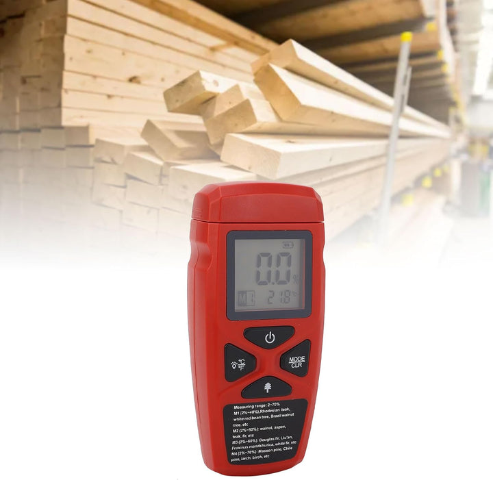 Holzfeuchtemessgeräte,Digitaler Holzfeuchtigkeitsdetektor Vom Stifttyp mit Hintergrundbeleuchtetem D