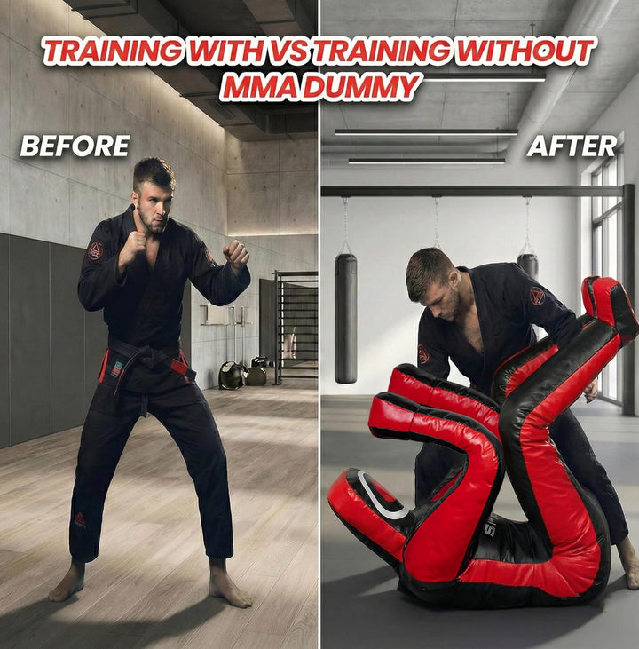 MMA Grappling Dummy 180 cm – Judo, Wrestling, BJJ, Selbstverteidigungstraining Dummy Vinylstoff Unge