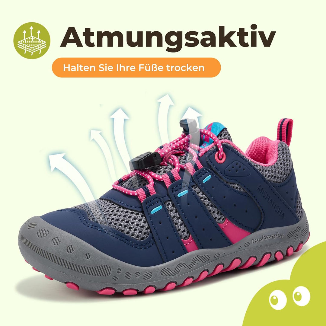 Mishansha Unisex-Kinder Turnschuhe Trekkingschuhe Mädchen Wanderschuhe Outdoor Sportschuhe 24-38 34