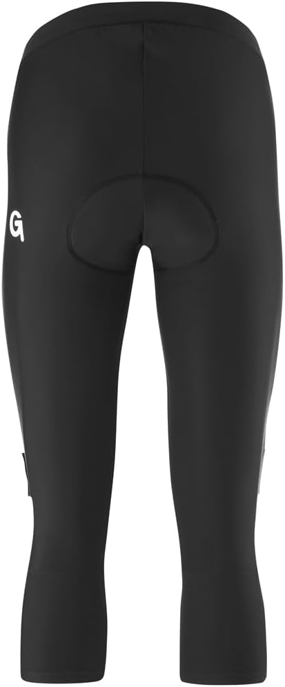 Gonso Damen Fahrradhose Lecce, 3/4 Radhose gepolstert, tight fit Radlerhose 38 Schwarz, 38 Schwarz