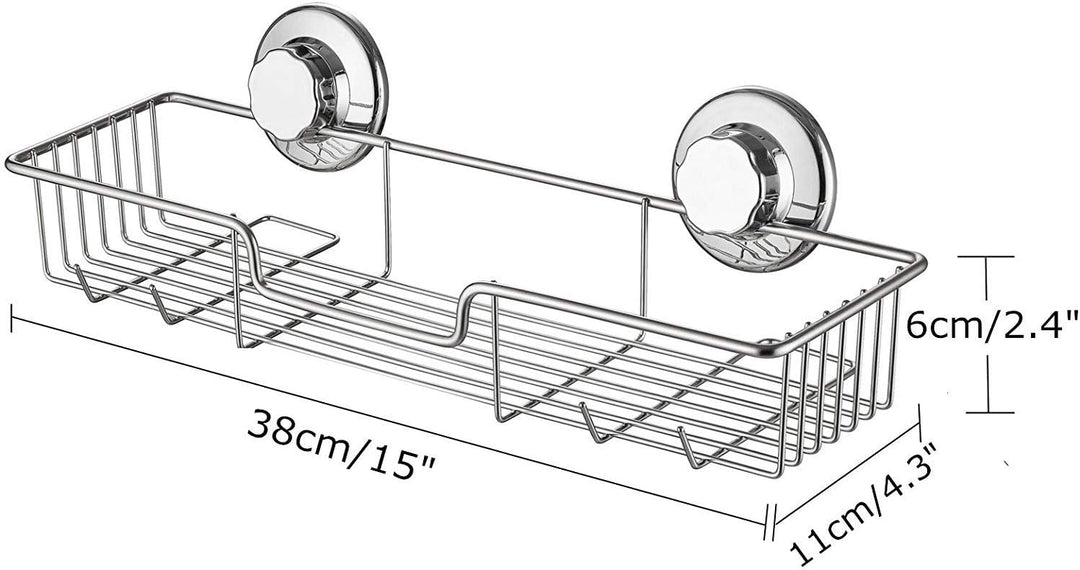 IPEGTOP 3 - in - 1 Saugnapf - Duschablage mit Seifenschalenhalter. Ideal für Shampoo - und Duschgel