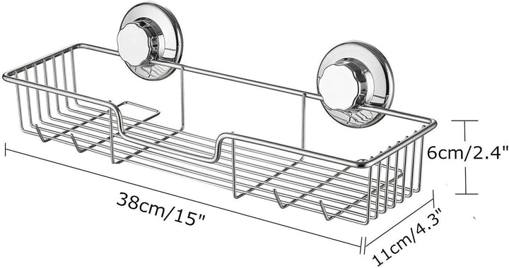 IPEGTOP 3 - in - 1 Saugnapf - Duschablage mit Seifenschalenhalter. Ideal für Shampoo - und Duschgel
