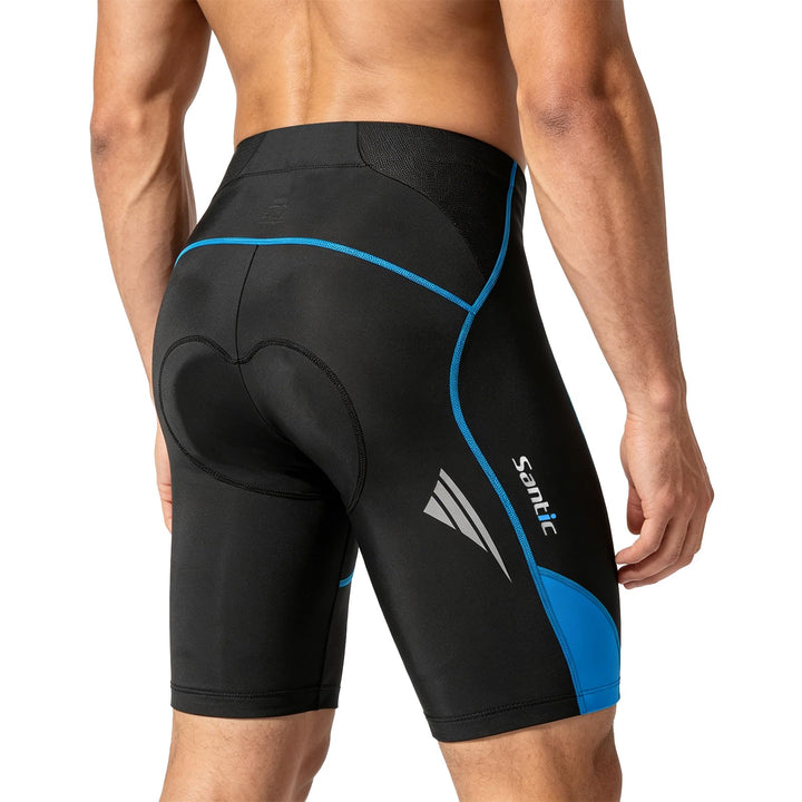 Santic Radlerhose Herren Kurz mit Sitzpolster Radhose Herren Kurz Fahrradhose Herren Gepolstert Rads
