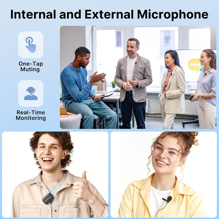 Saramonic Blink 500 T4 4 Personen Wireless Lavalier Mic System, 2,4 GHz, 100 m Reichweite, 4 Sender