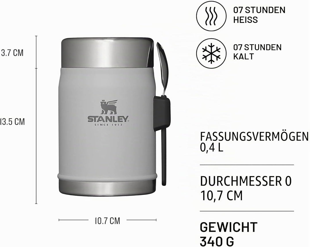 Stanley Classic Legendary Thermobehälter für Essen mit Spork 400 ml - Hält 7 Stunden Heiss oder Kalt