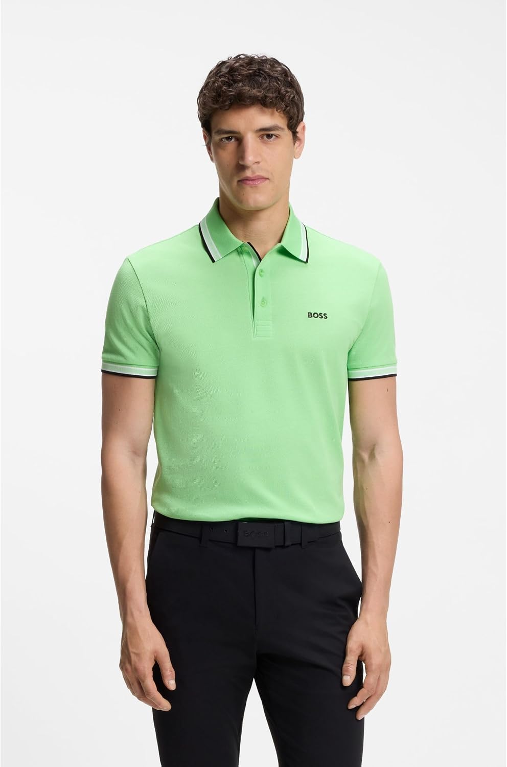 BOSS Herren Paddy Paddy Poloshirt aus Baumwoll-Piqué 3XL 319medium Green, 3XL 319medium Green