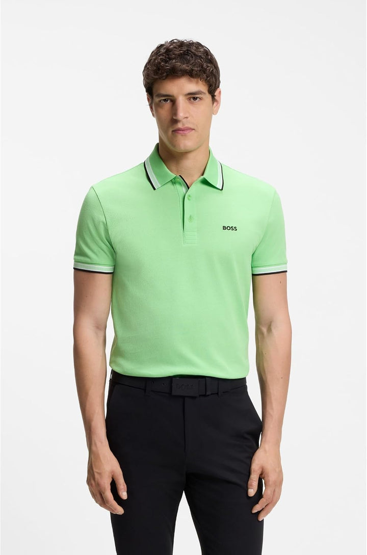 BOSS Herren Paddy Paddy Poloshirt aus Baumwoll-Piqué 3XL 319medium Green, 3XL 319medium Green