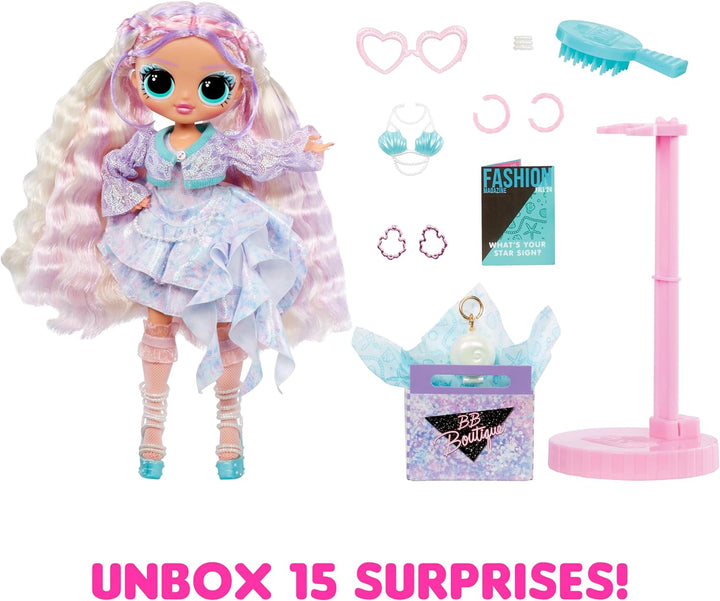 L.O.L. Surprise! OMG Modepuppe Pearla mit 15 Überraschungen - Puppe mit Mode und Accessoires im Meer