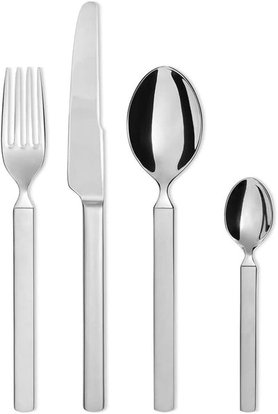 Alessi 4180S4 Besteckset 4-teilig, Stainless Steel, Edelstahl