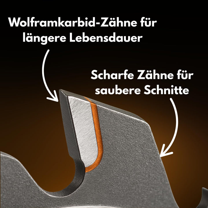 Kreissägeblatt für Aluminium oder Kunststoff – Ø 350 x 30 mm / 100 Zähne | Handkreissäge | HM – Hart