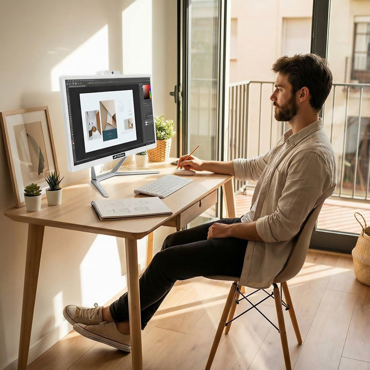 STGsivir All-in-One Desktop-PC, Display 21,5 Zoll, Core i5 bis 3,6 GHz, 16 GB RAM, 512 GB SSD, WiFi