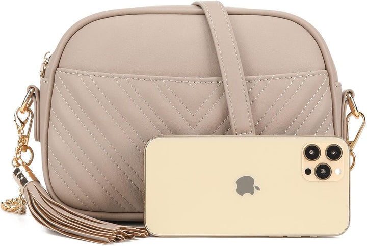 lola mae Gesteppte Umhängetasche, trendiges Design Schultertasche 1a15-stein, 1a15-stein