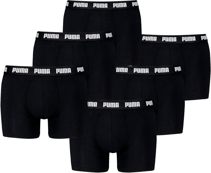 PUMA Boxer Briefs Boxershorts Men Herren Everyday Unterhose Pant Unterwäsche 6 er Pack , Farbe:001 -