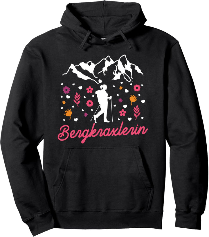 Bergkraxlerin Berge Wandern Bergsteiger Wanderausflug Spruch Pullover Hoodie