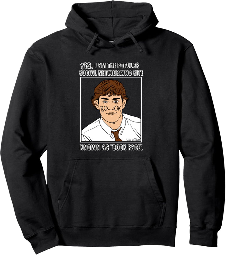 The Office Buchgesicht Jim Pullover Hoodie
