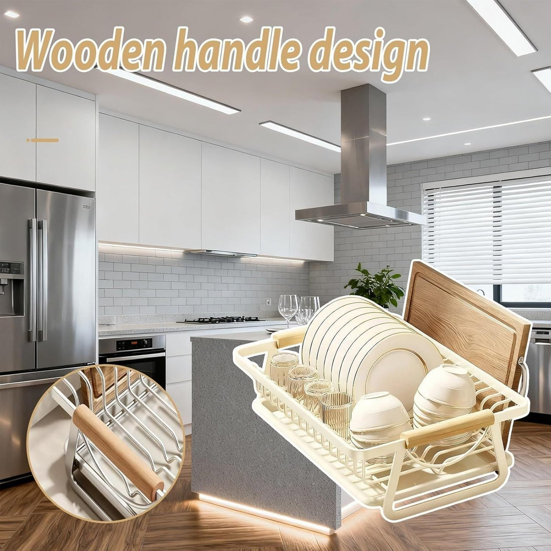 Drying Rack Geschirr-Trockenständer for die Küchentheke, Edelstahl-Spüle, Organisation und Aufbewahr